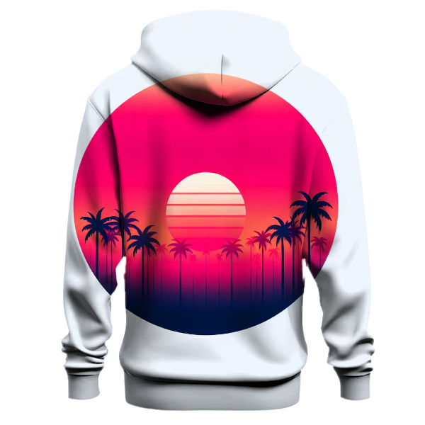 Flamingo Sunset Oasis Hoodie