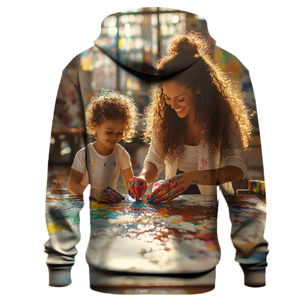 The Canvas of Dreams A Mothers Nurturing Brush Hoodie