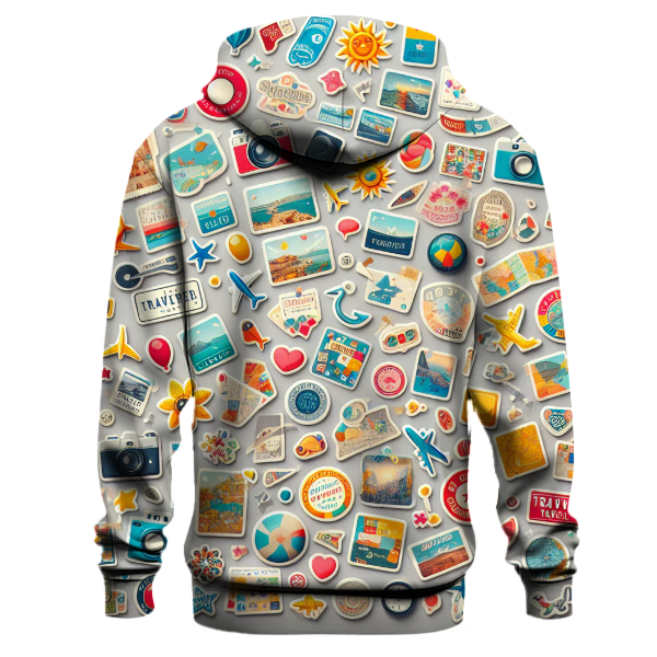 Vintage Travel Stickers Hoodie