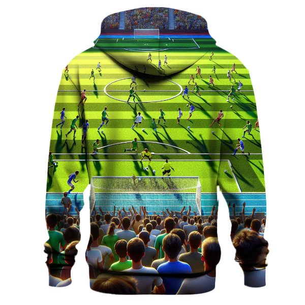 Soccer Field Elegance Hoodie