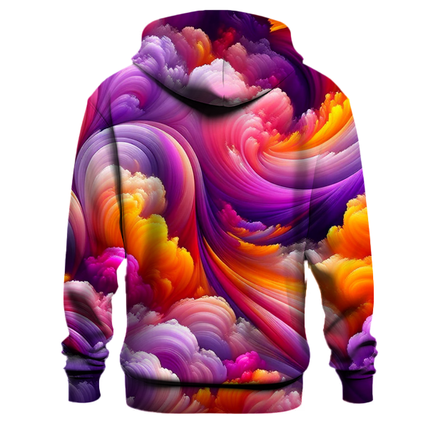 Magenta Burst Tie-Dye Hoodie