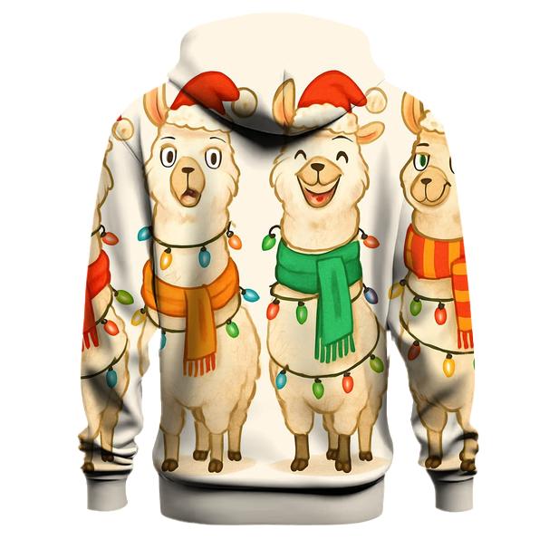 Festive Llama Llamas Hoodie