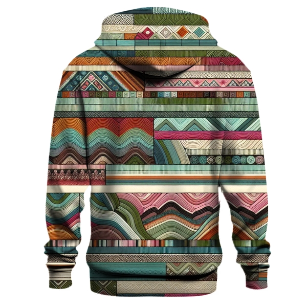Boho Rainbow Stripes Hoodie