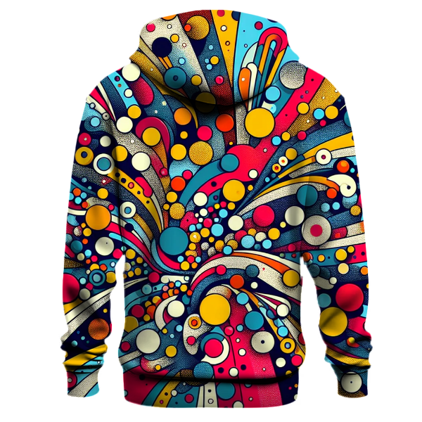 Retro Colorful Dots Hoodie