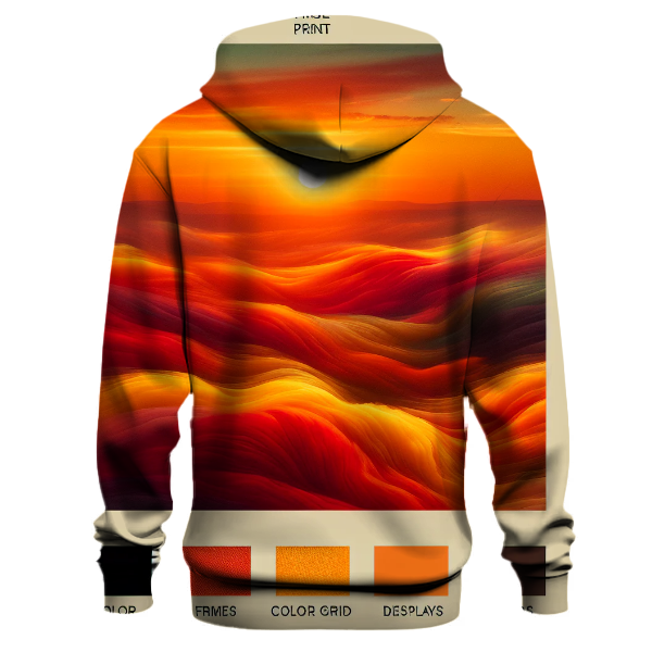 Blazing Sunset Waves Hoodie