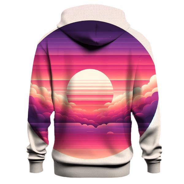 Crimson Sky Glow Hoodie