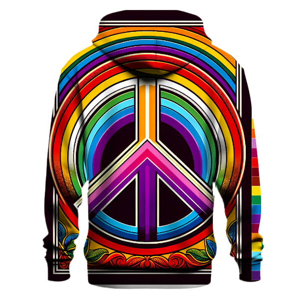 Rainbow Peace Love Hoodie