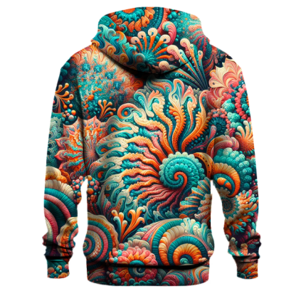 Coral Reef Symphony Tie-Dye Hoodie