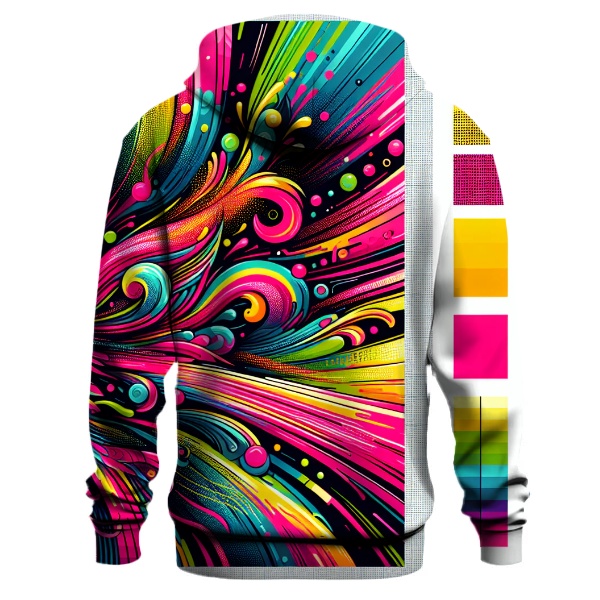 Electric Neon Tie-dye Design Hoodie