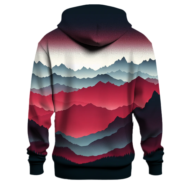 Crimson Mountain Peaks Hoodie