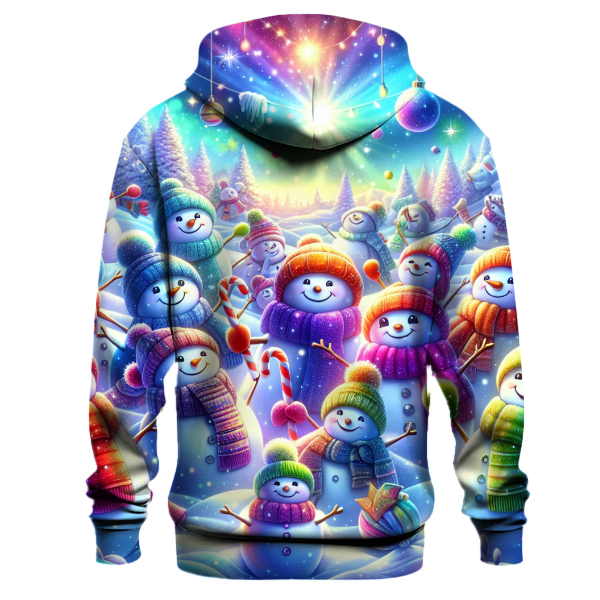 Festive Snowmen Gathering Hoodie
