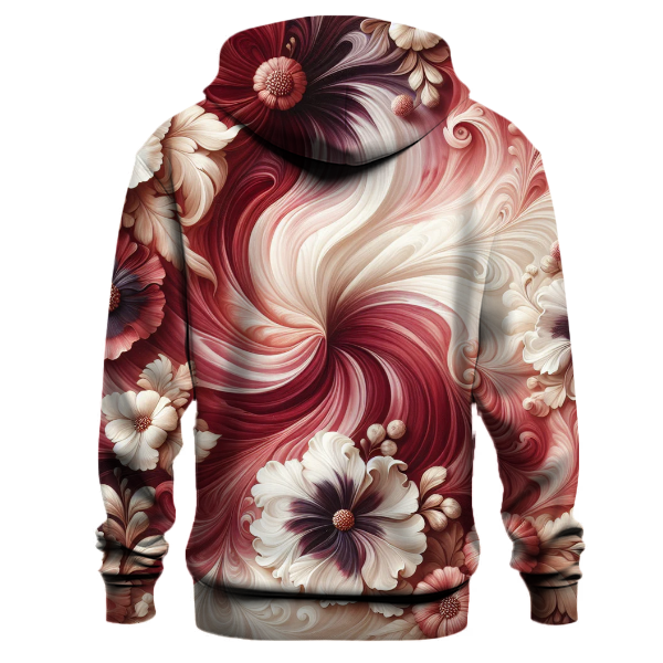 Burgundy Blossom Hoodie