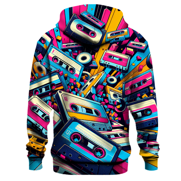 Colorful Cassette Celebration Hoodie