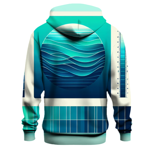 Teal Tidal Flow Hoodie