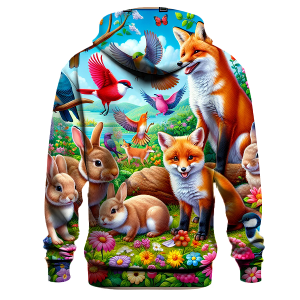 Whimsical Wildlife Wonderland Hoodie
