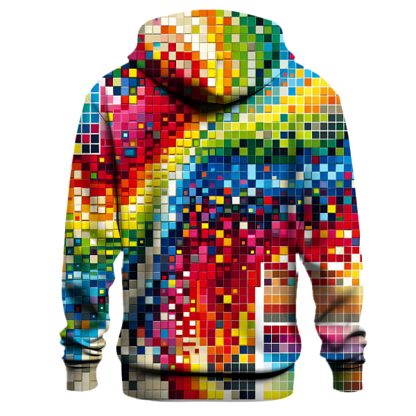 Retro Pixel Mosaic Hoodie