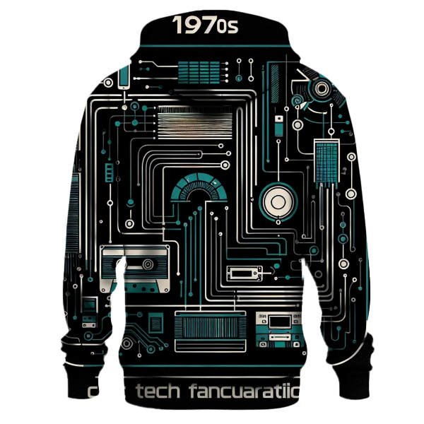 Vintage Techno Lines Hoodie