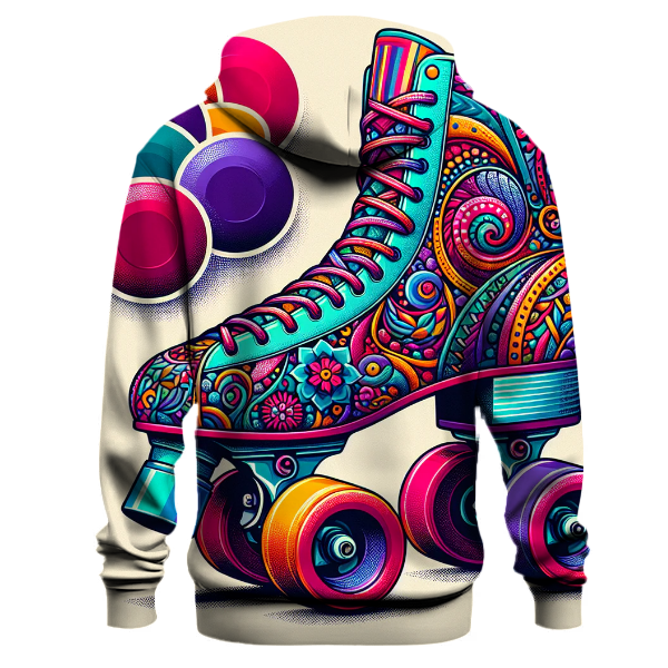 Vibrant Roller Skates Hoodie