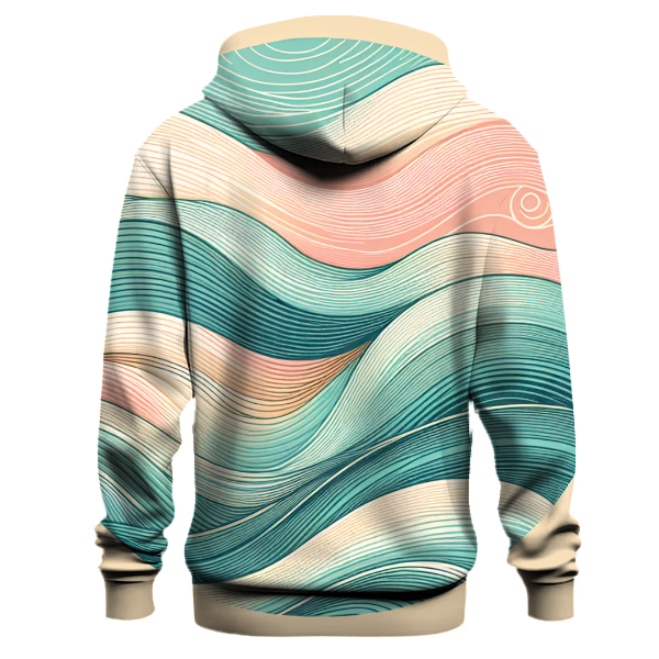 Pastel Beach Waves Hoodie