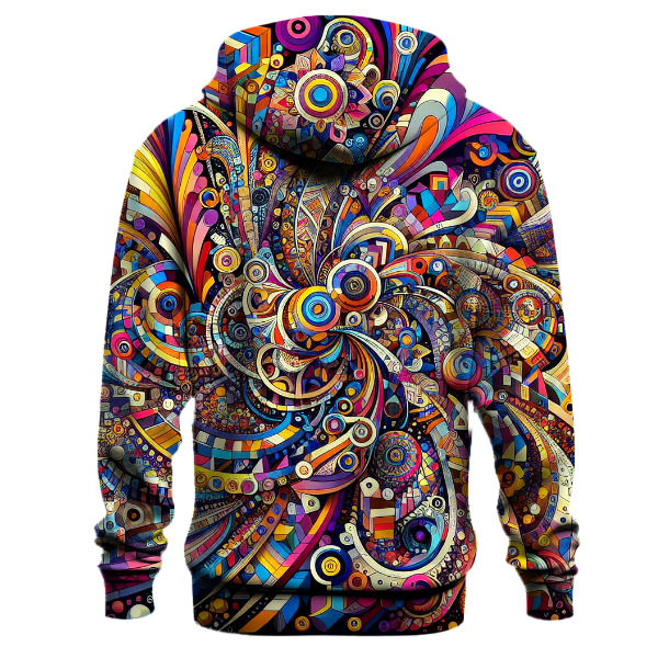 Funky Floral Kaleidoscope Hoodie
