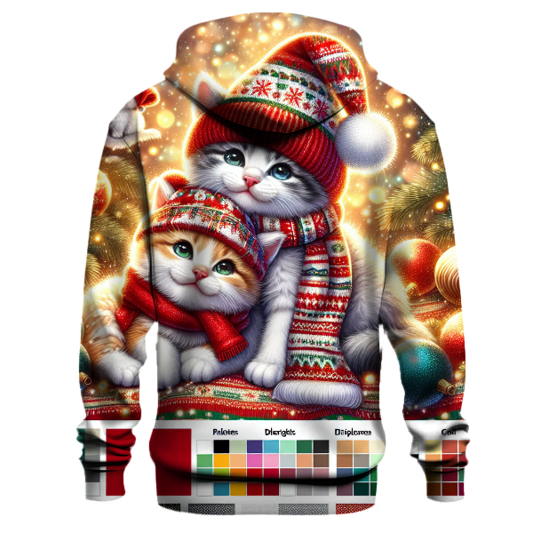 Christmas Cat Cuddle Crew Hoodie