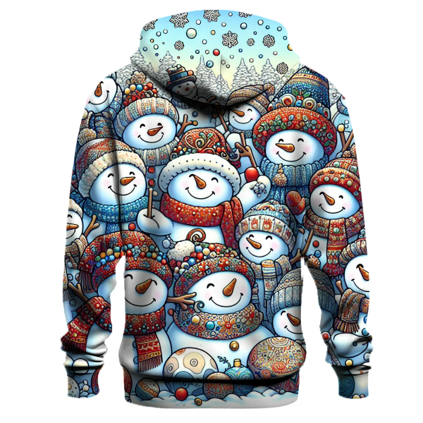 Joyful Snowman Friends Hoodie