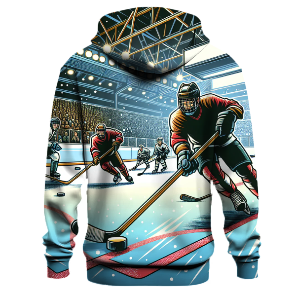 Ice Hockey Fire Hoodie