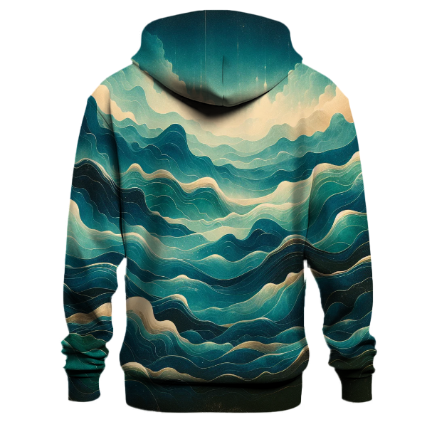 Ocean Depths Tie-dye Design Hoodie
