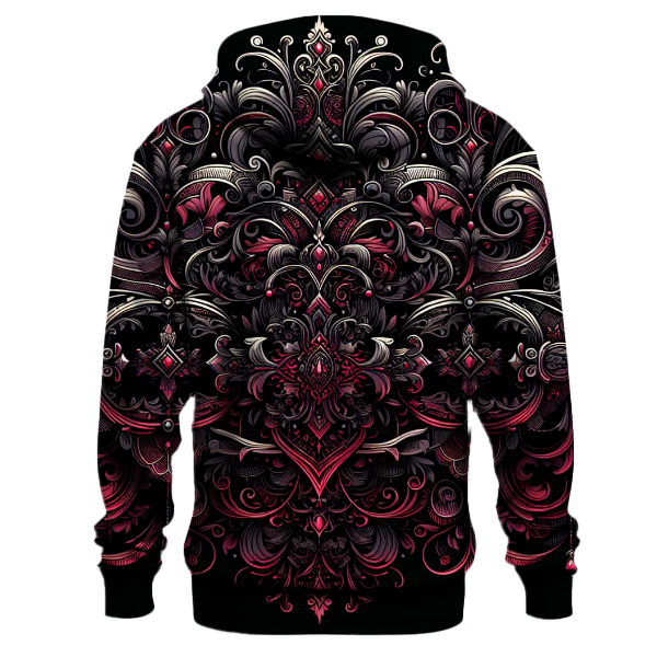 Gothic Floral Elegance Hoodie
