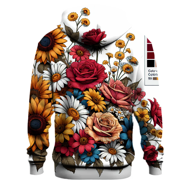 Vibrant Garden Blooms Hoodie