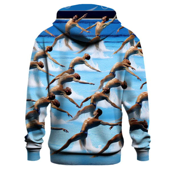Synchronized Swimming Waves Hoodie