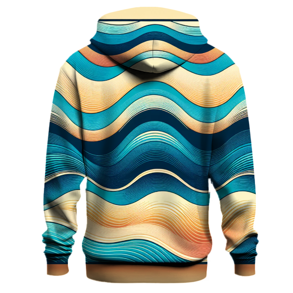 Azure Coastal Tide Hoodie