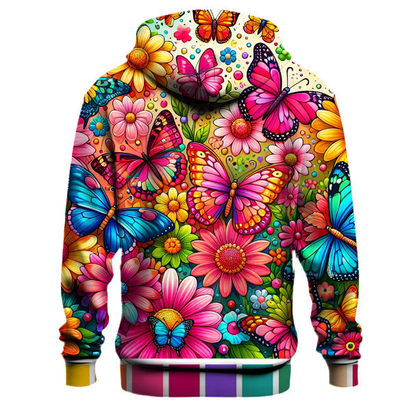 Charming Butterfly Blooms Hoodie
