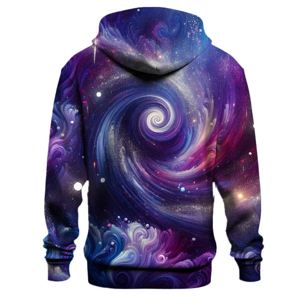 Cosmic Swirls and Stars Hoodie