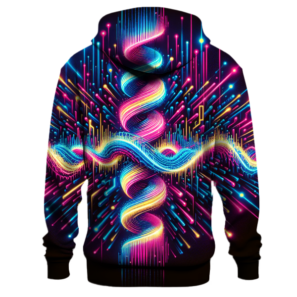 Geometric Synth Patterns Hoodie