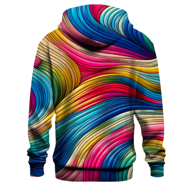 Groovy Colorful Lines Hoodie