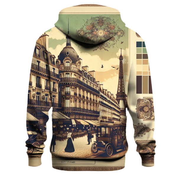 Vintage Parisian Elegance Hoodie