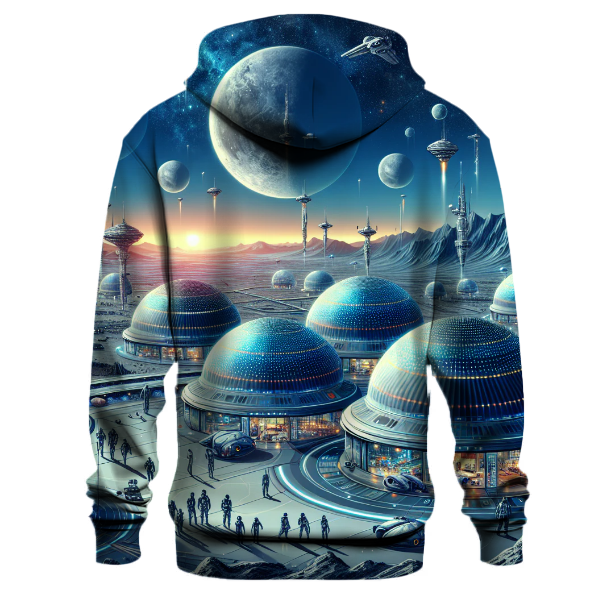 Futuristic Space Colony Hoodie