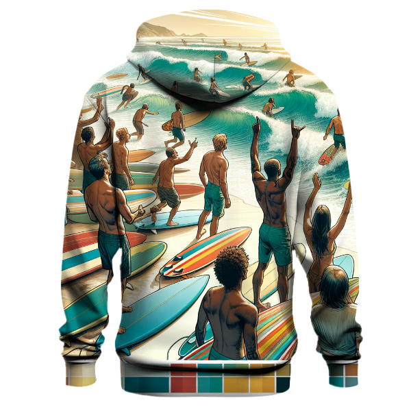 Surfing Coastal Chill Hoodie