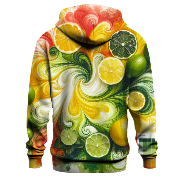 Bright Citrus Tie-dye Design Hoodie