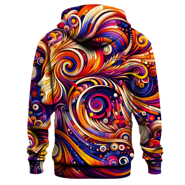 Funky Patterned Swirl Hoodie