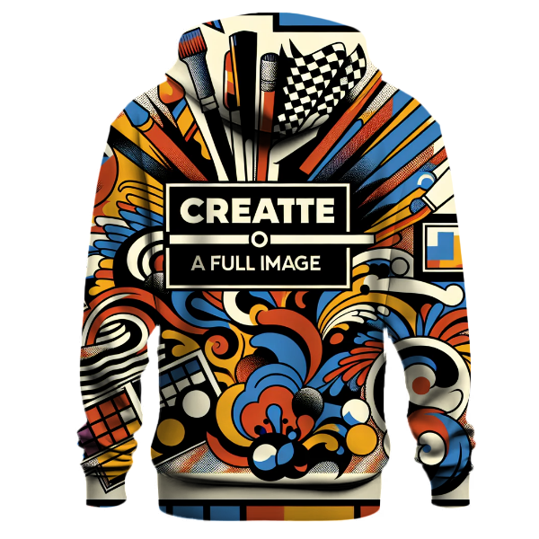 Dynamic Pop Art Expression Hoodie