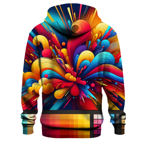 Retro Color Burst Hoodie
