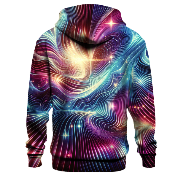Holographic Wave Burst Hoodie