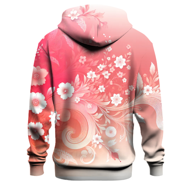 Coral Blossom Hoodie