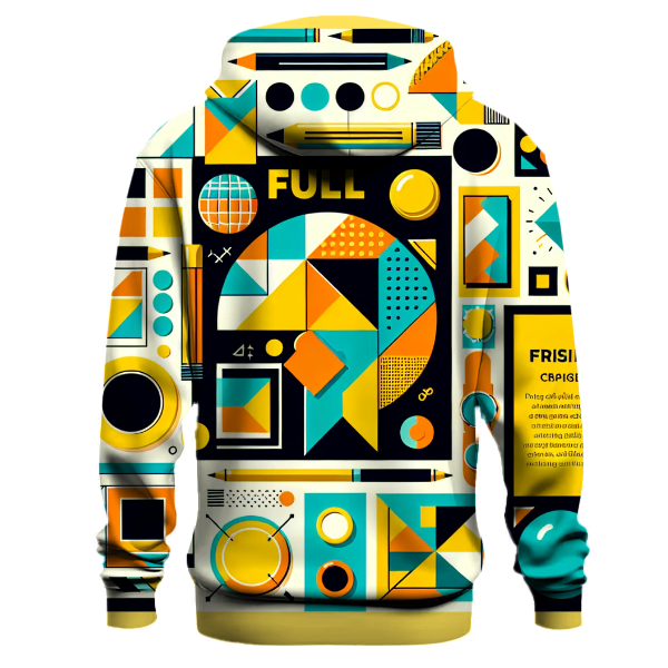 Chic 70s Geometric Shapes Hoodie