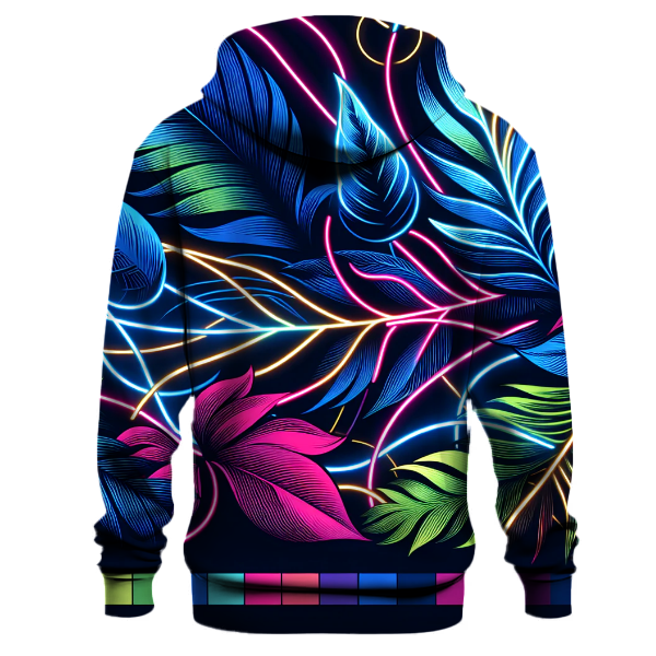 Electric Jungle Pattern Hoodie
