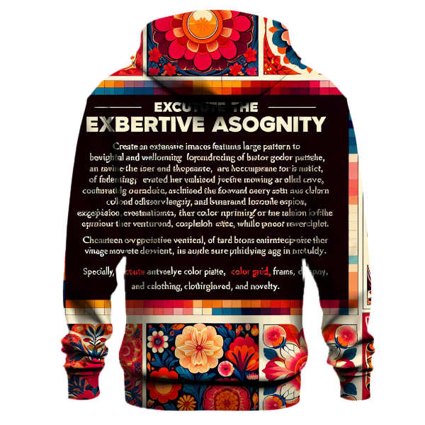 Bold Floral Burst Hoodie