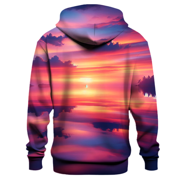 Electric Sunset Reflections Hoodie