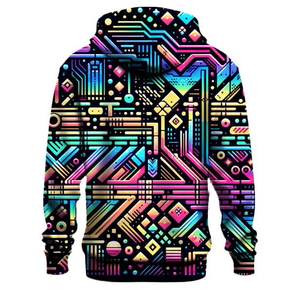 Digital Rainbow Glow Hoodie